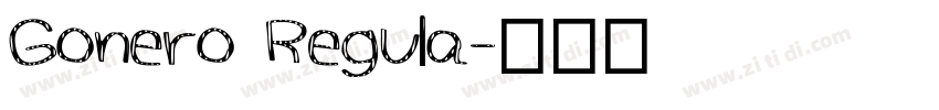 Gonero Regula字体转换